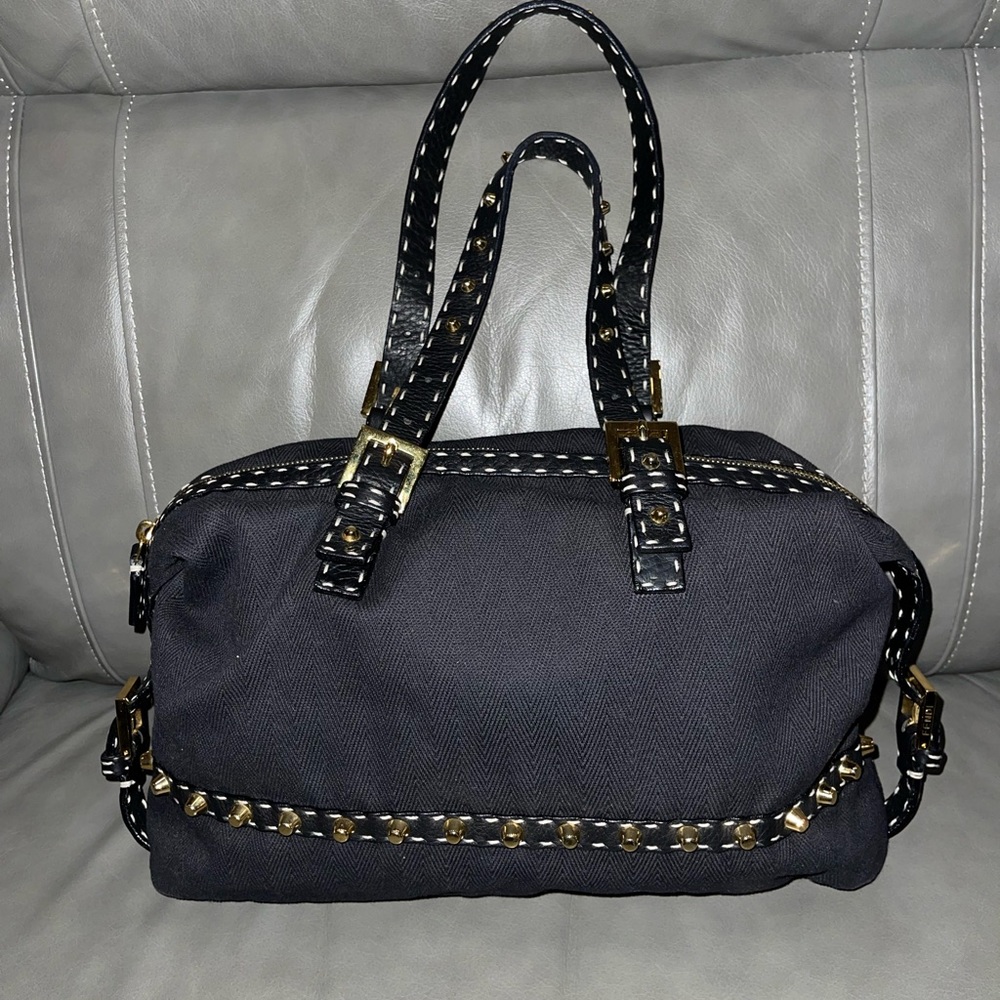 FENDI should bag pristine condition , black canvas no signs of wear.